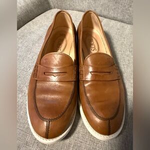 Tod’s Women’s Brown Leather Penny Loafer  – EU 37 Made in Italy EUC